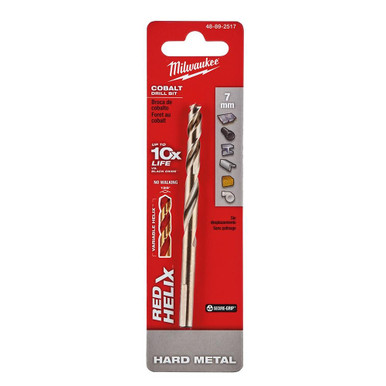 48-89-2517 7 mm RED HELIX Cobalt Drill Bit - Metric | Milwaukee