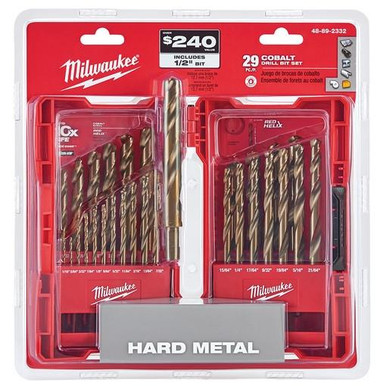 48-89-2332 29 Pc RED HELIX Cobalt Drill Bit Set | Milwaukee