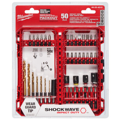 48-32-4013 50 pc. Shockwave Impact Drill and Driver Set | Milwaukee