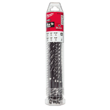 48-20-7499 6 piece SDS+ 4CT M4X Hammer Drill Bit Kit | Milwaukee