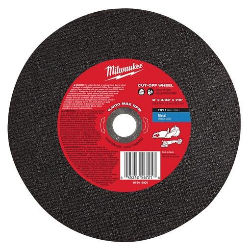 Milwaukee 49-94-9000 9 in. x 3/32 in. x 7/8 in. Metal Cut-Off Wheel