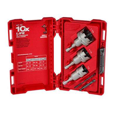 49-22-8610 One-Piece Carbide Hole Cutter Set: 4PC | Milwaukee