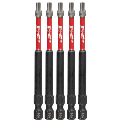 48-32-4578 SHOCKWAVE 3-1/2 Impact T20 Bit 5 Pk | Milwaukee Tool