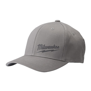 504G-LXL Gray Fitted Hat L/XL | Milwaukee | Great Lakes Power Tools