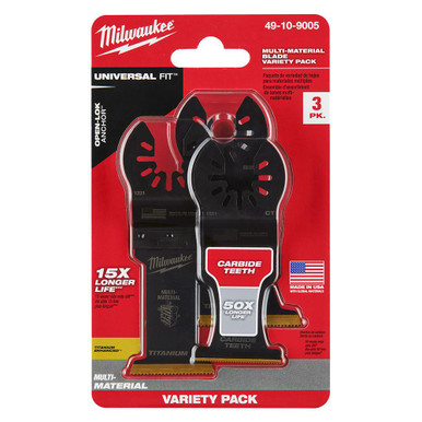 49-10-9005 OPEN-LOK 3pc Blade Variety Pack | Milwaukee