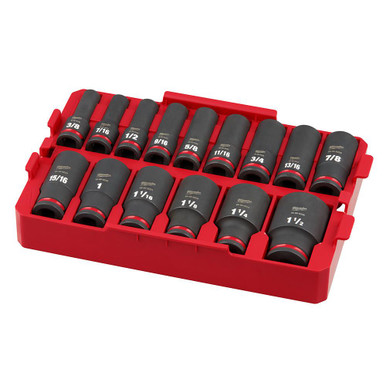 okatky 49-66-6817 Socket 1/2 Dr 15PC SAE TRAY Set | Milwaukee