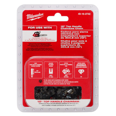 49-16-2742 12 in Top Handle Chainsaw Chain - Part | Milwaukee