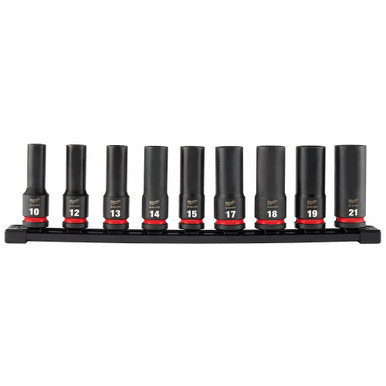 49-66-7032 9PC Impact Duty 1/2 Socket Set | Milwaukee