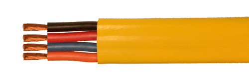 4 AWG 4 Conductor Flat Festoon Cable PVC Yellow | By the Foot
