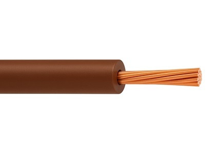20 AWG 10 strands Tinned Copper PVC Brown