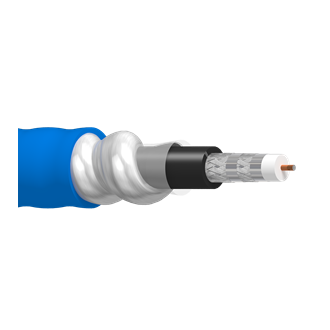 Belden 123092A 18 AWG Coax RG-6 ControlBus™ Cable BCCS Quad Shield CM FPE/PVC/AIA/PVC 300V Black