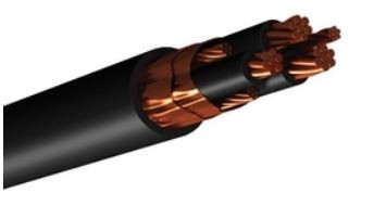 Belden 29529C 1/0-3C VFD Cable w/Grounds XLPE/PVC 600/1000V