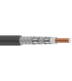 Belden 3092A-5 18 AWG Coax RG-6/U ControlBus™ Cable BCCS Quad Shield CMR FPE/PVC 300V Blue
