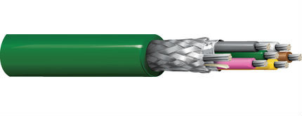 Belden 3120A 24/3P DeviceBus Cable TC Shielded AWM 20233 PE/PUR 300V Green