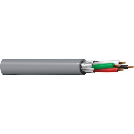 Belden 5502FE 22/4C Bare Copper PVC/PVC Shielded Gray