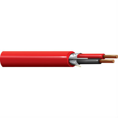Belden 5220FL 16/2C Fire Alarm Cable BC Shielded FPLR PP/PVC 300V Red 1000 ft Reel