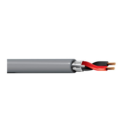 Belden 5300FE 18/2C Speaker Cable BC Shielded CMR PO/PVC 300V Gray 1000 ft Reel