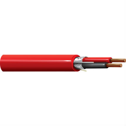 Belden 5320FL 18/2C Fire Alarm Cable BC Shielded FPLR PP/PVC 300V Red 1000 ft Reel