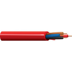 Belden 5322UL 18/4C Fire Alarm Cable BC NS FPLR PP/PVC 300V Red 1000 Ft Reel