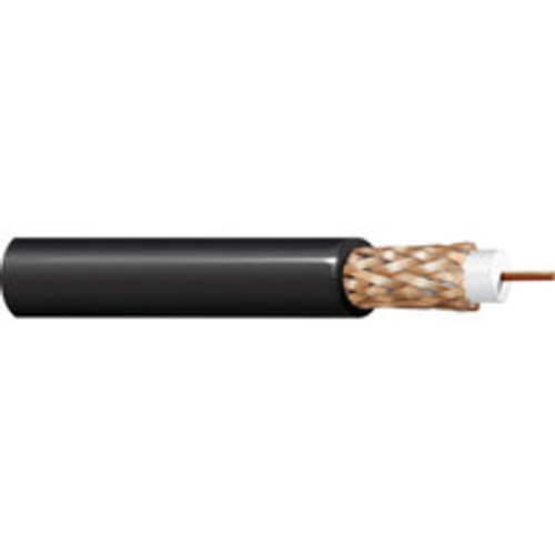 Belden 543945 Surveilance and CCTV Cable, RG59, Rated-CMG, 20 AWG solid bare copper, foamed polyolefin core, 93% bare copper braid, PVC jack