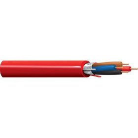 Belden 6122FL 14/4C Fire Alarm Cable BC Shielded FPLP Flamarrest PVC/PVC 300V Red 1000 ft Reel