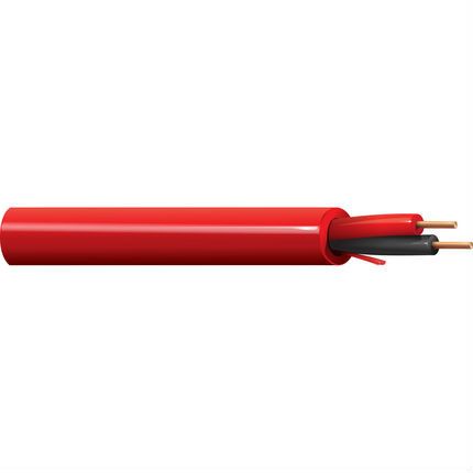 Belden 6320UL 18/2C Fire Alarm Cable BC NS FPLP Flamarrest PVC/PVC 300V Red 1000 ft Reel