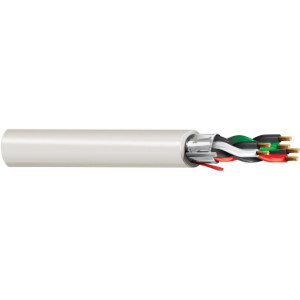 Belden 6343FE 18/4P Speaker Cable BC Shielded CMP Flamarrest PVC/PVC 300V Natural 1000 ft Reel