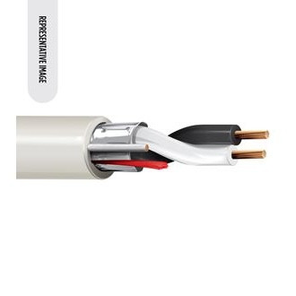 Belden 6400FE 20/2C Speaker Cable BC Shielded CMP Flamarrest PVC/PVC 300V Natural 1000 ft Reel
