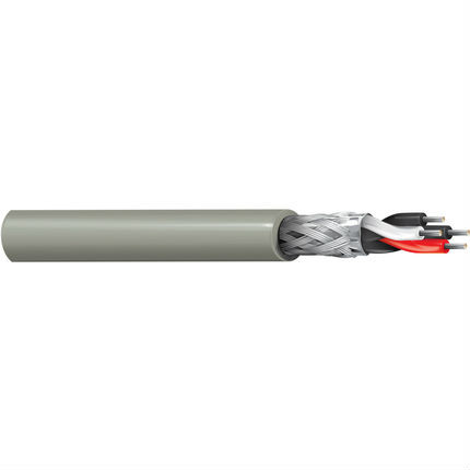 Belden 8102 24/2P RS-232/422 Low Cap Cable TC Shielded CM Datalene PE/PVC 300V Chrome
