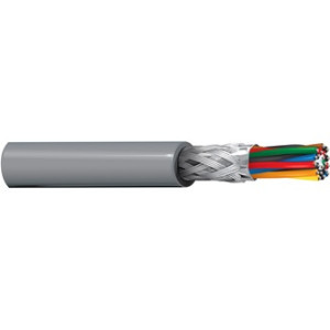Belden 8110 24/10P RS-232/422 Low Cap Cable TC Shielded CMG Datalene PE/PVC 300V Chrome