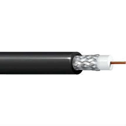 Belden 8240 20 AWG 50 Ohm RG-58 Coax Cable BC Shielded PE/PVC 300V Black