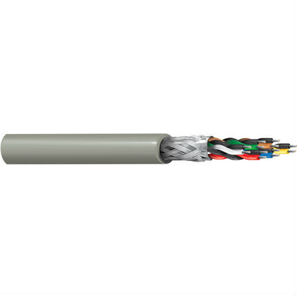 Belden 8306 22/6P RS-232 Low Cap Cable TC Shielded CMG SR-PVC/PVC 300V Chrome