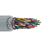 Belden 8325 22/25P RS-232 Low Cap Cable TC Shielded CMG SR-PVC/PVC 300V Chrome