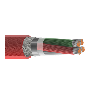 Belden 83704 16/4C Electronic Cable TC Shielded FEP/FEP 300V Red