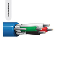 Belden 8723U 22/2P Audio Control and Instrumentation Cable TC Individual Shield PP/PVC 300V Chrome 1000 ft Reel