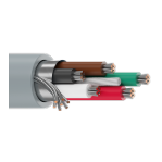 Belden 9535 24/5C RS-232 Computer Cable TC Shielded CMG SR-PVC/PVC 300V Chrome