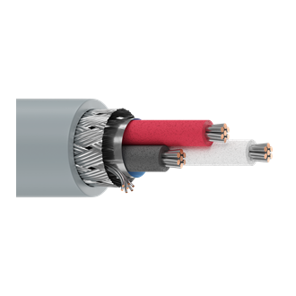 Belden 9925 24/3C RS-232/423 Low Cap Cable TC Shielded CM Datalene PE/PVC 300V Chrome