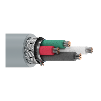 Belden 9927 24/4C RS-232/423 Low Cap Cable TC Shielded CM Datalene PE/PVC 300V Chrome
