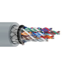 Belden 8108 24/8P RS-232/422 Low Cap Cable TC Shielded CM Datalene PE/PVC 300V Chrome