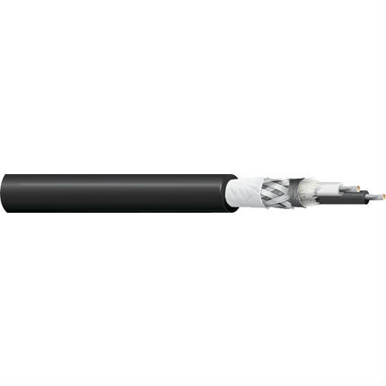 Belden 8413 24/2C Microphone Cable TCA Double Shielded EPDM/EPDM 300V Black