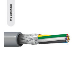 Belden 9614 24/9C RS-232 Computer EIA Cable TC Shielded CMG SR-PVC/PVC 300V Chrome