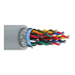 Belden 9812 28/12P RS-232/422 Low Cap Cable TC Shielded CL2 PP/PVC 30V Chrome