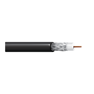 Belden 9914 10 AWG 50 Ohm RG-8/U Coax Cable BC Shielded PE/PVC 600V Black