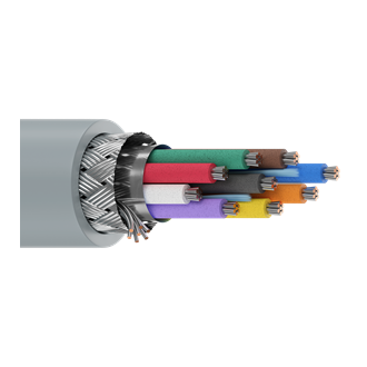 Belden 9934 24/9C RS-232/423 Low Cap Cable TC Shielded CM Datalene PE/PVC 300V Chrome