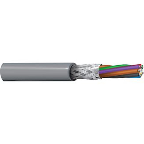 Belden 9935 Multi-Conductor - Low-Capacitance Computer Cable for EIA RS-232/423 10 24 AWG FHDPE SH PVC Chrome