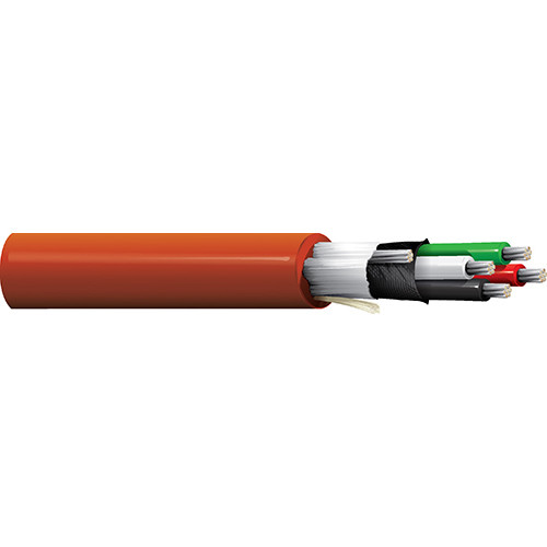 High Temperature Electronic, 4 Conductor 22AWG (7x30) Tinned Copper, FEP Insulation, Overall Beldfoil® Shield, Silicone Outer Jacket, AWM 4516