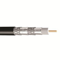 Belden 1190A 18 AWG RG6 Cable BCCS Quad Shield CM FPE/PE 350V Black