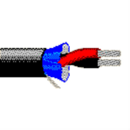 Belden 1350SB 24/1P AES/EBU Digital Audio Cable ABS TC Shielded CMG-LS PE/LSZH 300V Black