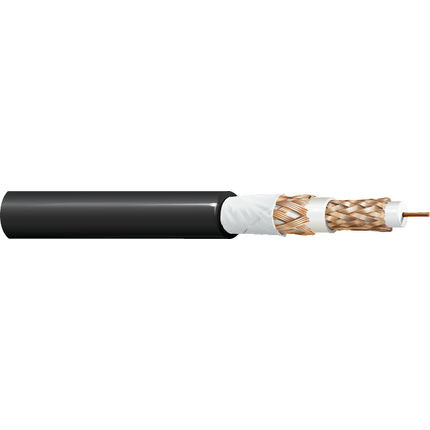 Belden 1505F Coax - RG-59/U Type 21 AWG GIFHDLDPE DBLB PVC Black