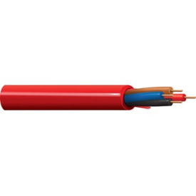 Belden 6322UL 18/4C Fire Alarm Cable BC NS FPLP Flamarrest PVC/PVC 300V Red 1000 ft Reel